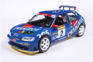 Peugeot 306 Maxi #2 Jaime Azcona / Julius Billmaier Rally de Aviles 1997 S1808309 Solido 1:18 Metallmodell